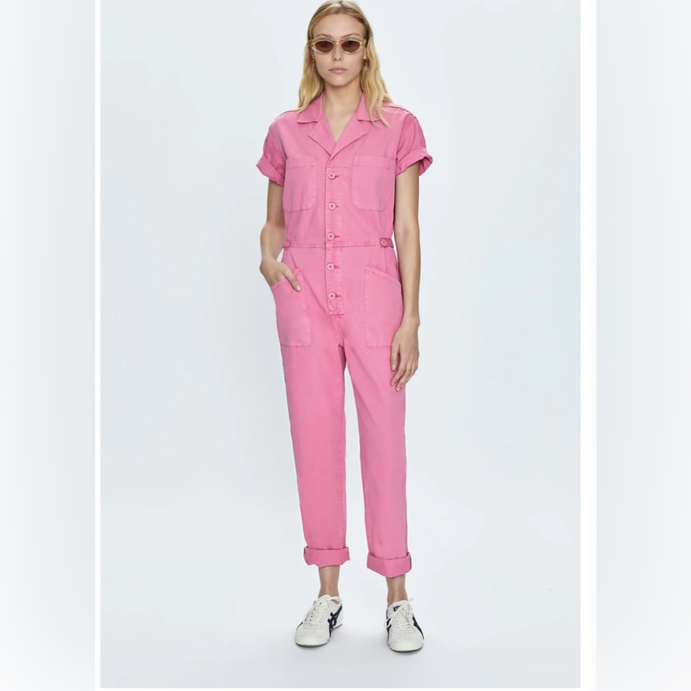 Pistola Denim Pink Jumpsuit
